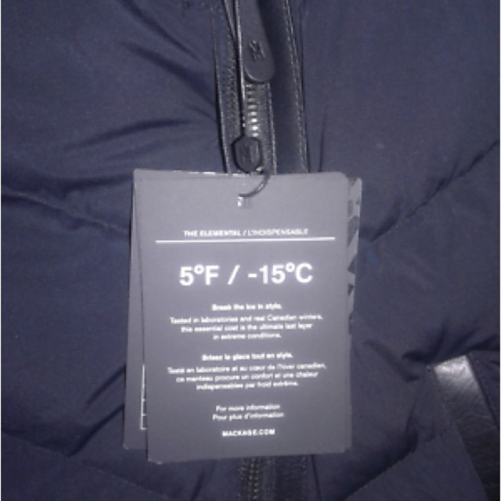 NWT Mackage Ilena Down Jacket. Black, Sz Med. Great Luxury Gift for the Holidays - Picture 13 of 15